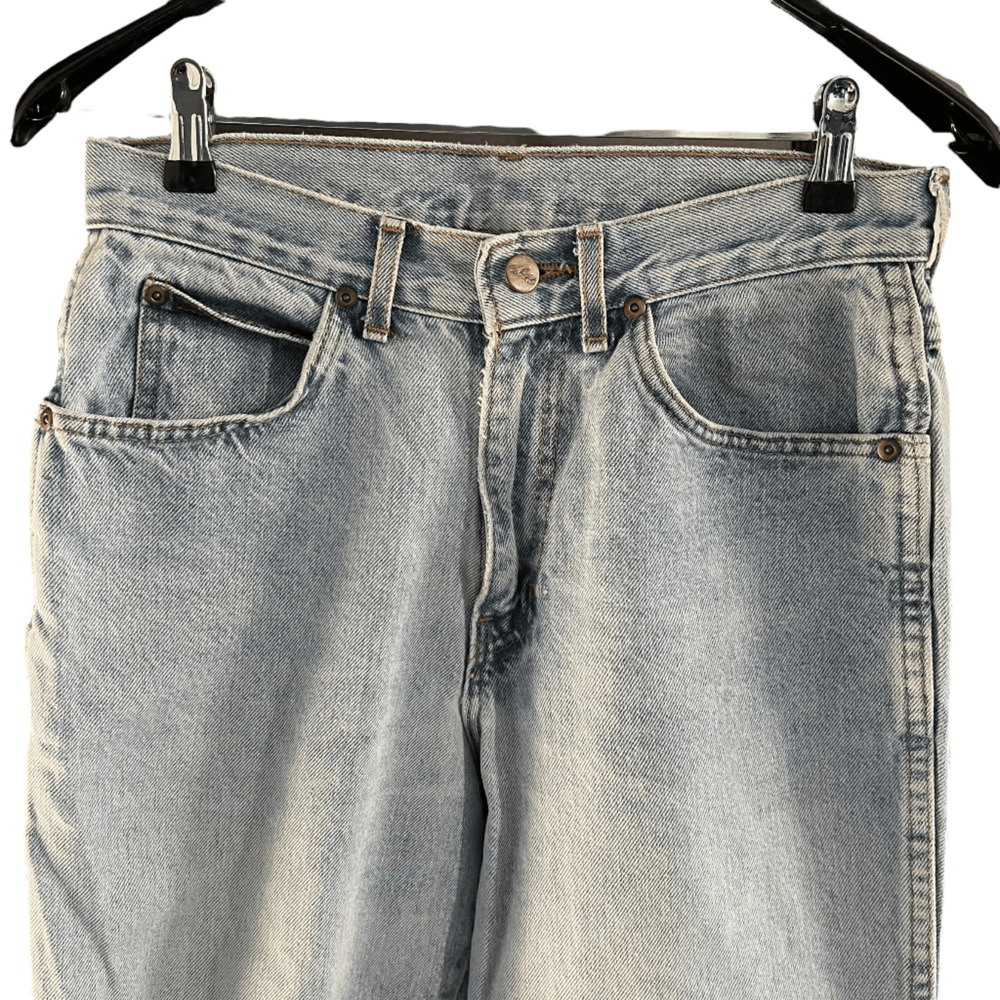 Chic Vintage Jeans Blue Light Wash 5 Pocket Style Size 12 Fit Like Modern Size 8 - Picture 3 of 10